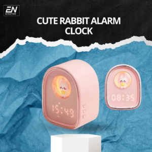 Cute Rabbit Alarm Clock - Pink