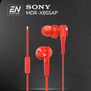 Sony MDR-XB55AP Extra Bass Wired Earphones – Red