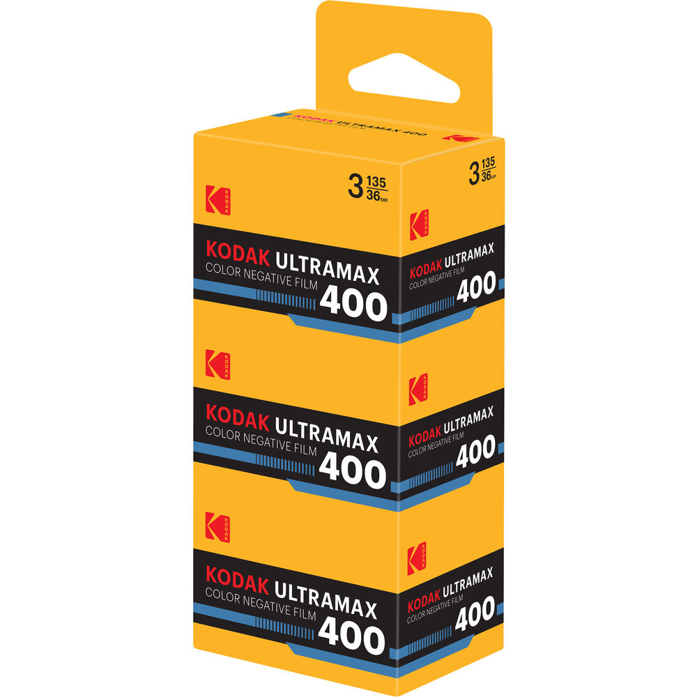 Kodak UltraMax 400 Color Negative Film – 35mm 36 Exposures (3-Pack)
