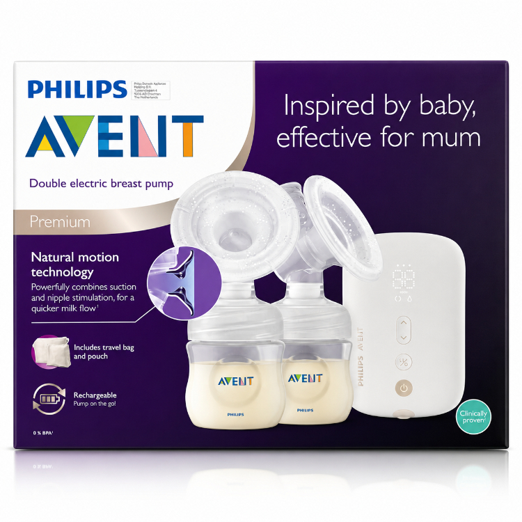 Philips Avent Double Electric Breast Pump SCF398/11 - Image 2