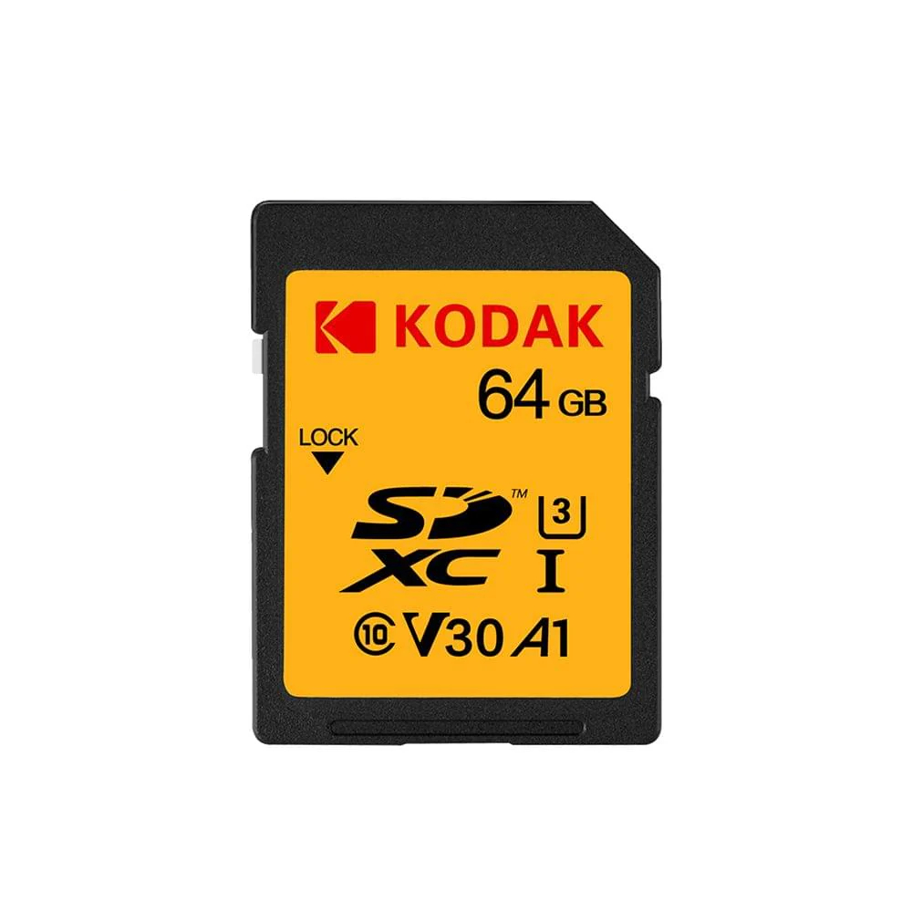 Kodak SDXC UHS-I U3 V30 A1 Memory Card – 64GB